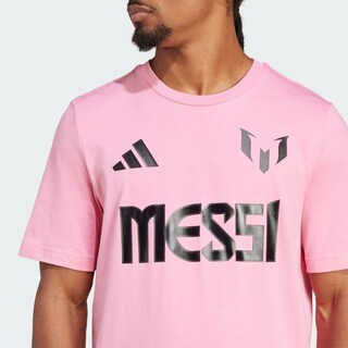 Foto 6 | Foto 6 | Playera Messi Número Y Logo Estampada Adidas Rosa Hombre