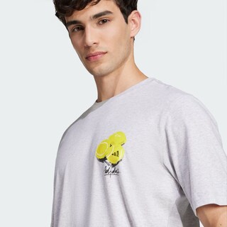 Foto 7 | Foto 7 | Playera Estampada Lounge Still Life Lemons Adidas Gris Hombre