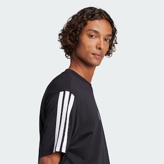 Foto 6 | Foto 6 | Playera Adidas Essentials 3 Franjas Tejido Jersey Negro