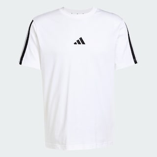 Foto 3 | Foto 3 | Playera Adidas Essentials 3 Franjas Tejido Jersey Blanco para Hombre