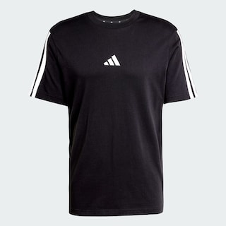 Foto 3 | Foto 3 | Playera Adidas Essentials 3 Franjas Tejido Jersey Negro