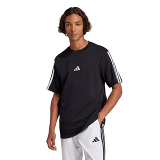 Foto 2 | Foto 2 | Playera Adidas Essentials 3 Franjas Tejido Jersey Negro