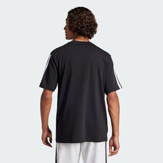 Foto 4 | Foto 4 | Playera Adidas Essentials 3 Franjas Tejido Jersey Negro