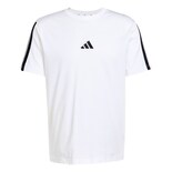 Playera Adidas Essentials 3 Franjas Tejido Jersey Blanco para Hombre