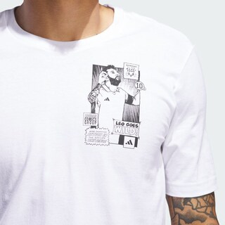 Foto 6 | Foto 6 | Playera Messi Icon G T Adidas Blanca para Hombre
