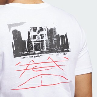 Foto 7 | Foto 7 | Playera Codes Photoreal Estampada Adidas Blanca para Hombre