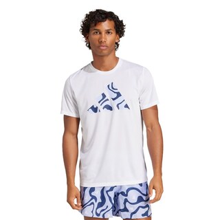 Foto 2 | Foto 2 | Run It Bl Tee M Adidas Blanco Hombre