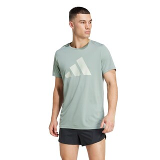 Foto 2 | Foto 2 | Playera Run It Adidas Verde Hombre