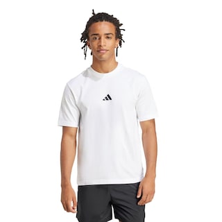 Foto 2 | Foto 2 | Playera Essentials Logo Pequeño Tejido Jersey Adidas Blanco Hombre