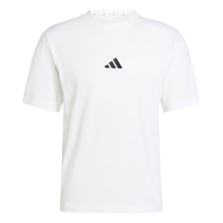 Foto 1 | Foto 1 | Playera Essentials Logo Pequeño Tejido Jersey Adidas Blanco Hombre