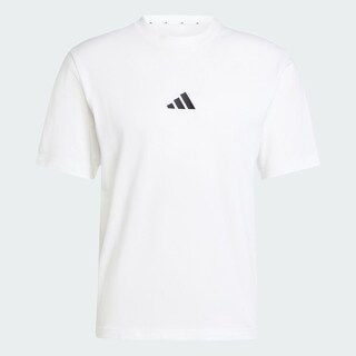 Foto 3 | Foto 3 | Playera Essentials Logo Pequeño Tejido Jersey Adidas Blanco Hombre
