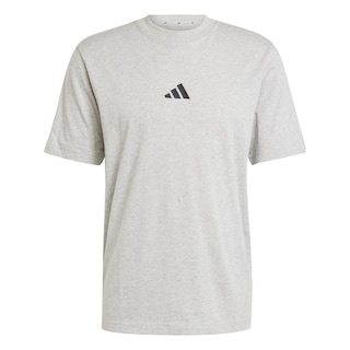 Foto 1 | Foto 1 | Playera Essentials Logo Pequeño Tejido Jersey Adidas Gris Hombre