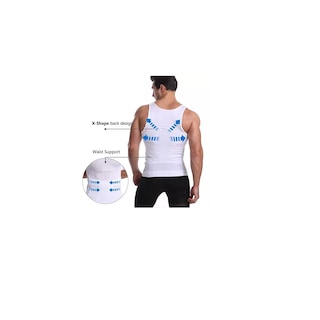 Foto 2 | Foto 2 | Camiseta Faja Playera Reductora Moldeadora Hombre Eo Safe Imports Blanco