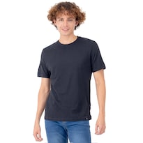 Playera Manga Corta Slim Fit Básica Quarry Negra para Hombre