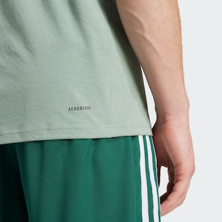 Foto 7 | Foto 7 | Playera Deportiva Train Essentials Feelready Logo Adidas Verde Hombre