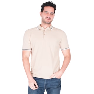 Foto 1 | Foto 1 | Generra | Playera Tipo Polo Con Ribetes A Rayas Para Hombre
