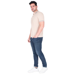 Foto 3 | Foto 3 | Generra | Playera Tipo Polo Con Ribetes A Rayas Para Hombre