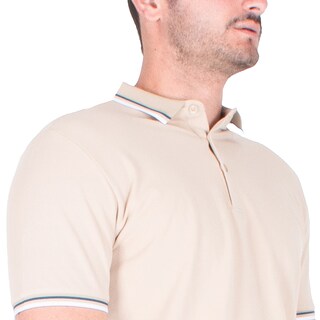 Foto 4 | Foto 4 | Generra | Playera Tipo Polo Con Ribetes A Rayas Para Hombre
