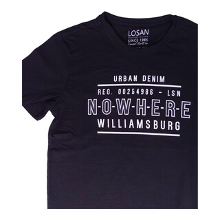 Foto 1 | Foto 1 | Playera ''urban Denim, N-o-w-h-e-r-e'' Para Caballero Losan