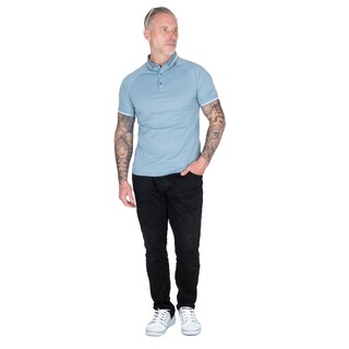 Foto 3 | Foto 3 | Generra | Playera Tipo Polo Con Ribetes A Rayas Para Hombre