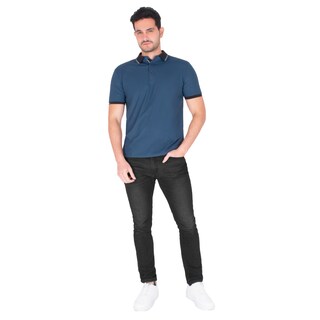 Foto 3 | Foto 3 | Generra | Playera Tipo Polo Con Ribetes A Rayas Para Hombre