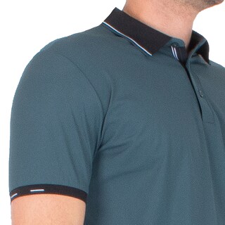 Foto 4 | Foto 4 | Generra | Playera Tipo Polo Con Ribetes A Rayas Para Hombre