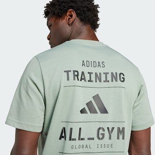Foto 7 | Foto 7 | Playera Estampada All-gym Category Adidas Verde Hombre