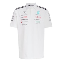 Playera Polo Mercedes - Amg Petronas Formula One Team Adidas Blanco Hombre