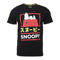 Playera K-swiss Casual Peanuts Max Para Hombre Color Negro