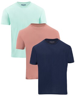 Foto 1 | Foto 1 | Set de 3 Playeras Básicas Indicum Multicolor para Hombre