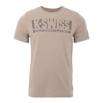 Playera K-swiss Casual Tsw-bs Para Hombre Color Café