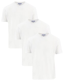 Foto 1 | Foto 1 | Set de Playeras Básicas Indicum Denim Blancas 3 Piezas para Hombre