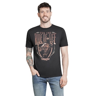 Foto 1 | Foto 1 | Playera Wrangler Hombre Slim Manga Corta 293 Negro