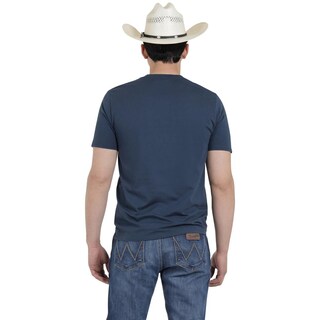 Foto 3 | Foto 3 | Playera Wrangler Hombre Slim Manga Corta 292 Azul