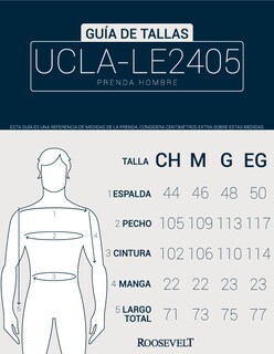 Foto 4 | Foto 4 | Playera Ucla-le2405 Roosevelt Azul Marino