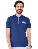 Playera Caballero George-le2435 Roosevelt Azul Marino
