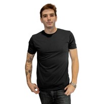 Playera Básica Indicum Denim Negra para Hombre