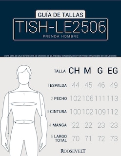 Foto 6 | Foto 6 | Playera Basica Roosevelt Tish-le2506 Blanco