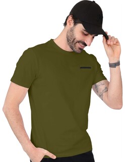 Foto 2 | Foto 2 | Playera Basica Roosevelt Tish-le2506 Militar