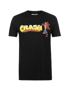 Foto 1 | Foto 1 | Playera De Algodón Crash Bandicoot Color Negra Talla Grande