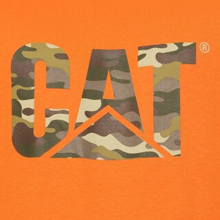 Foto 4 | Foto 4 | Playera Cat 1510305na Para Hombre Color Naranja Modelo 1510305na