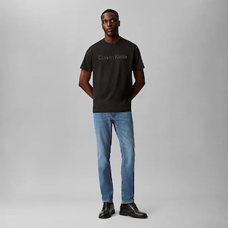 Foto 3 | Foto 3 | Camiseta Calvin Klein Para Hombre De Manga Corta Con Gráfico Lineal