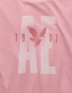 Foto 2 | Foto 2 | Playera American Eagle Rosa Calido Logo Graphic Mens T Shirt Warm Pink