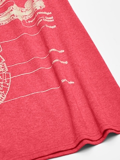 Foto 3 | Foto 3 | Camiseta Star Wars Millennium Falcon Drawing Para Hombre - Rojo - Venta Internacional.