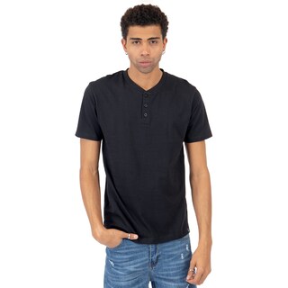 Foto 1 | Foto 1 | Playera Henley Manga Corta Lisa Con Botones Para Hombre Quarry