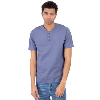 Foto 1 | Foto 1 | Playera Henley Manga Corta Lisa Con Botones Para Hombre Quarry