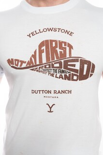 Foto 5 | Foto 5 | Playera Yellowstone Sombrero Blanca