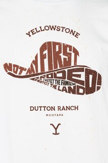 Foto 8 | Foto 8 | Playera Yellowstone Sombrero Blanca