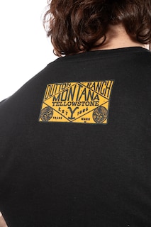 Foto 8 | Foto 8 | Playera Yellowstone Lobo Montana Negra