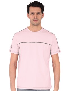 Foto 1 | Foto 1 | Playera Casual Hombre Premium Cuello Redondo Rosa Claro Roosevelt C357